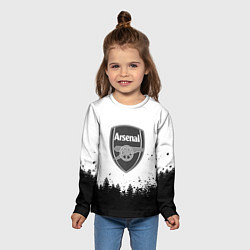 Лонгслив детский Arsenal черный лес, цвет: 3D-принт — фото 2