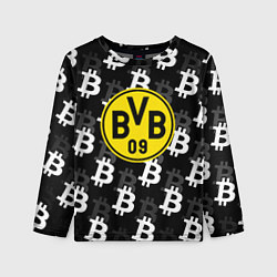 Детский лонгслив Borussia биткоин паттерн