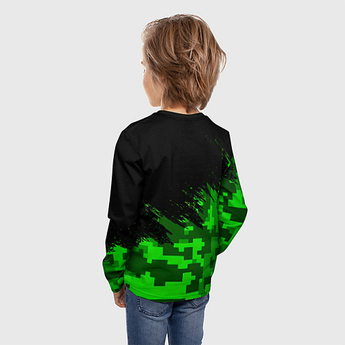 Детский лонгслив Ливерпуль камуфляж краски / 3D-принт – фото 4