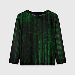 Детский лонгслив Матрица - код