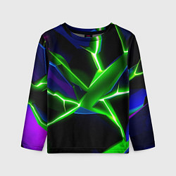 Детский лонгслив Green glow