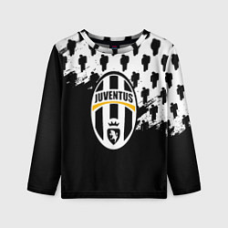 Лонгслив детский Juventus logo краски, цвет: 3D-принт