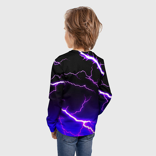 Детский лонгслив Bayern Mnchen молнии шторм / 3D-принт – фото 4