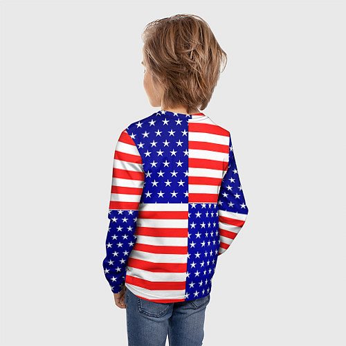 Детский лонгслив Бавария Мюнхен сша паттерн / 3D-принт – фото 4