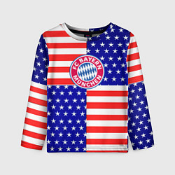 Детский лонгслив Бавария Мюнхен сша паттерн