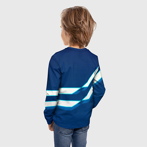 Детский лонгслив Бавария Мюнхен геометрия / 3D-принт – фото 4