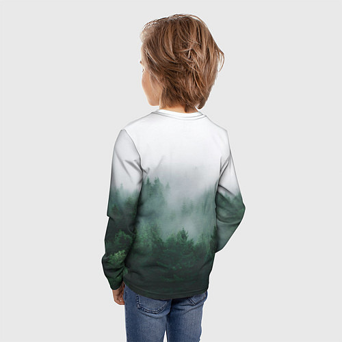 Детский лонгслив Twilight forest / 3D-принт – фото 4