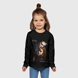 Лонгслив детский Белла и Эдвард: lion fell in love with the lamb me, цвет: 3D-принт — фото 2