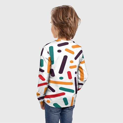 Детский лонгслив Oval oil / 3D-принт – фото 4