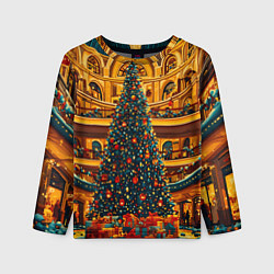 Лонгслив детский Московская новогодняя елка, цвет: 3D-принт