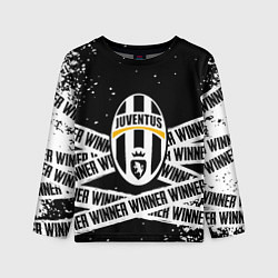 Детский лонгслив Juventus подедитель краски