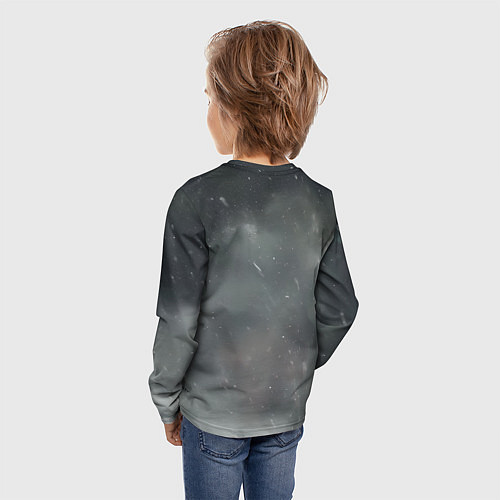 Детский лонгслив Всадник в плаще на коне / 3D-принт – фото 4