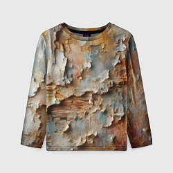 Лонгслив детский Старая штукатурка на стене - абстракция, цвет: 3D-принт
