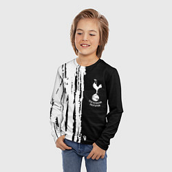 Лонгслив детский Tottenham Hotspur белые краски, цвет: 3D-принт — фото 2