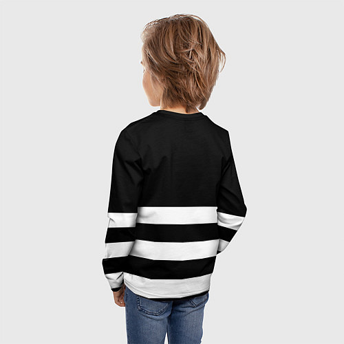 Детский лонгслив Juventus линии / 3D-принт – фото 4