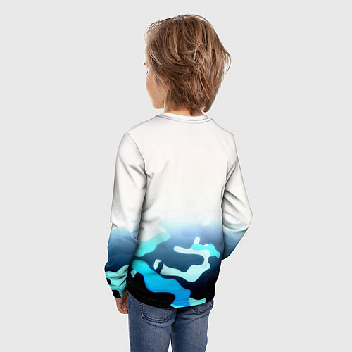 Детский лонгслив Бавария Мюнхен камуфляж / 3D-принт – фото 4