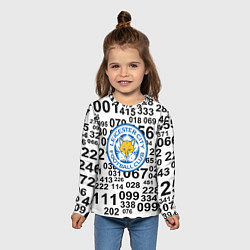 Лонгслив детский Лестер сити цифры символы, цвет: 3D-принт — фото 2