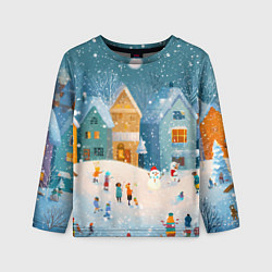 Детский лонгслив Новогодние каникулы