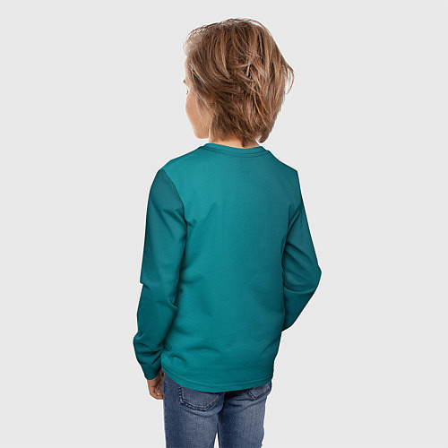 Детский лонгслив Конь в шапке / 3D-принт – фото 4