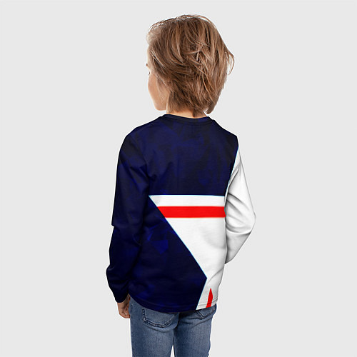 Детский лонгслив Бавария звезды геометрия / 3D-принт – фото 4