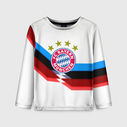 Лонгслив детский Бавария Мюнхен геометрия спорт, цвет: 3D-принт