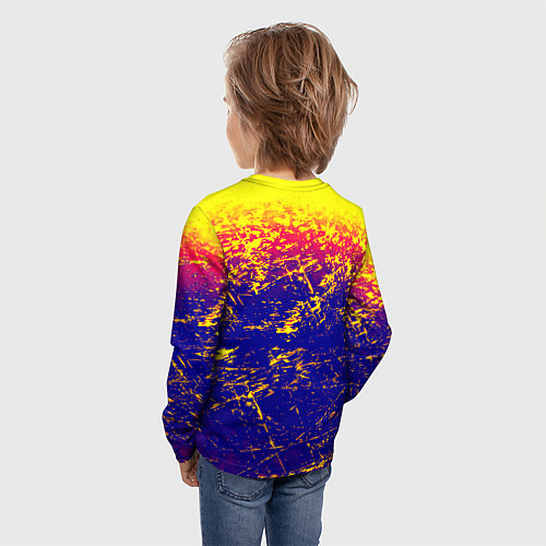 Детский лонгслив Borussia краски / 3D-принт – фото 4