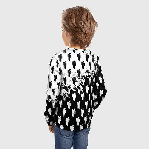 Детский лонгслив Ювентус люди краски / 3D-принт – фото 4