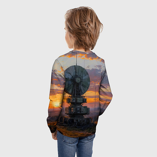 Детский лонгслив Радиоэфир на закате / 3D-принт – фото 4