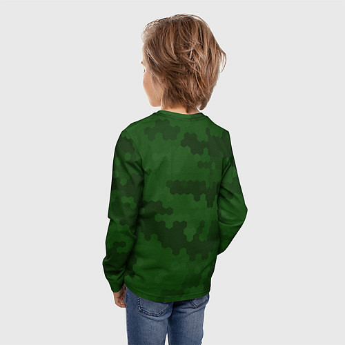 Детский лонгслив NBA Celtics camo / 3D-принт – фото 4