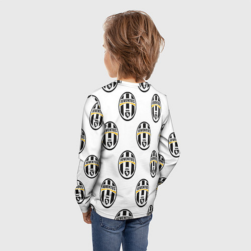 Детский лонгслив Juventus Pattern / 3D-принт – фото 4