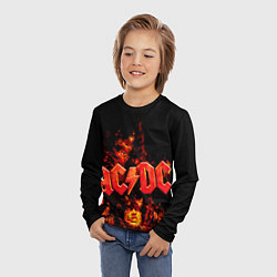 Лонгслив детский AC/DC Flame, цвет: 3D-принт — фото 2