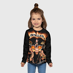 Лонгслив детский Metallica Band, цвет: 3D-принт — фото 2