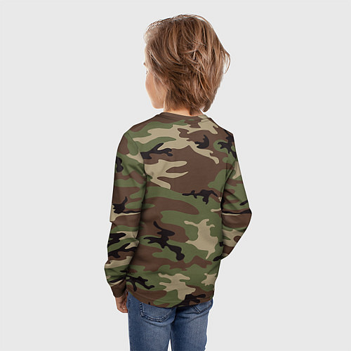 Детский лонгслив Униформа дембеля / 3D-принт – фото 4