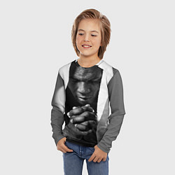 Лонгслив детский Майк Тайсон, цвет: 3D-принт — фото 2