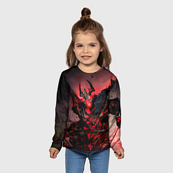 Лонгслив детский Shadow Fiend, цвет: 3D-принт — фото 2