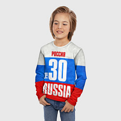 Лонгслив детский Russia: from 30, цвет: 3D-принт — фото 2