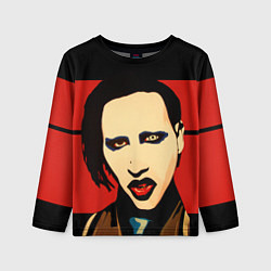 Лонгслив детский Mаrilyn Manson, цвет: 3D-принт