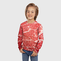 Лонгслив детский Кусок мяса, цвет: 3D-принт — фото 2
