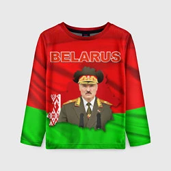 Лонгслив детский Александр Лукашенко - Беларусь, цвет: 3D-принт