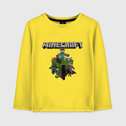 Лонгслив хлопковый детский Minecraft Units, цвет: желтый
