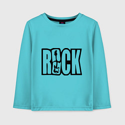 Детский лонгслив Rock Logo