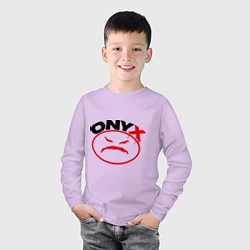 Лонгслив хлопковый детский Onyx, цвет: лаванда — фото 2