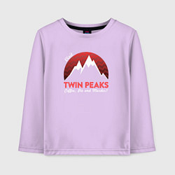 Лонгслив хлопковый детский Twin Peaks: Pie & Murder, цвет: лаванда