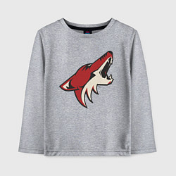 Лонгслив хлопковый детский Phoenix Coyotes, цвет: меланж