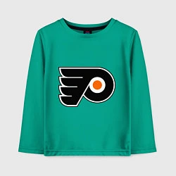 Лонгслив хлопковый детский Philadelphia Flyers, цвет: зеленый