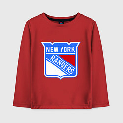 Лонгслив хлопковый детский New York Rangers, цвет: красный