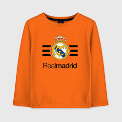 Лонгслив хлопковый детский Real Madrid Lines, цвет: оранжевый