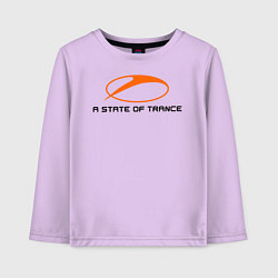 Лонгслив хлопковый детский A State of Trance, цвет: лаванда