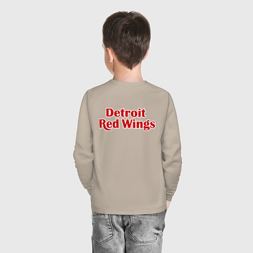 Детский лонгслив Detroit Red Wings / Миндальный – фото 4