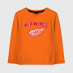 Лонгслив хлопковый детский Detroit Red Wings, цвет: оранжевый
